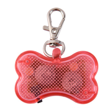 LED Luminous Pet Tag Hund Hundeknochenförmiger anti-verlorener Anhänger Pet Luminous Warning Anhänger